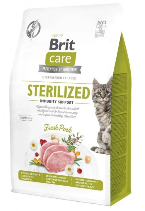 Brit Care Cat Grain-free Sterilized свинина (для стерилізованих), 2 кг
